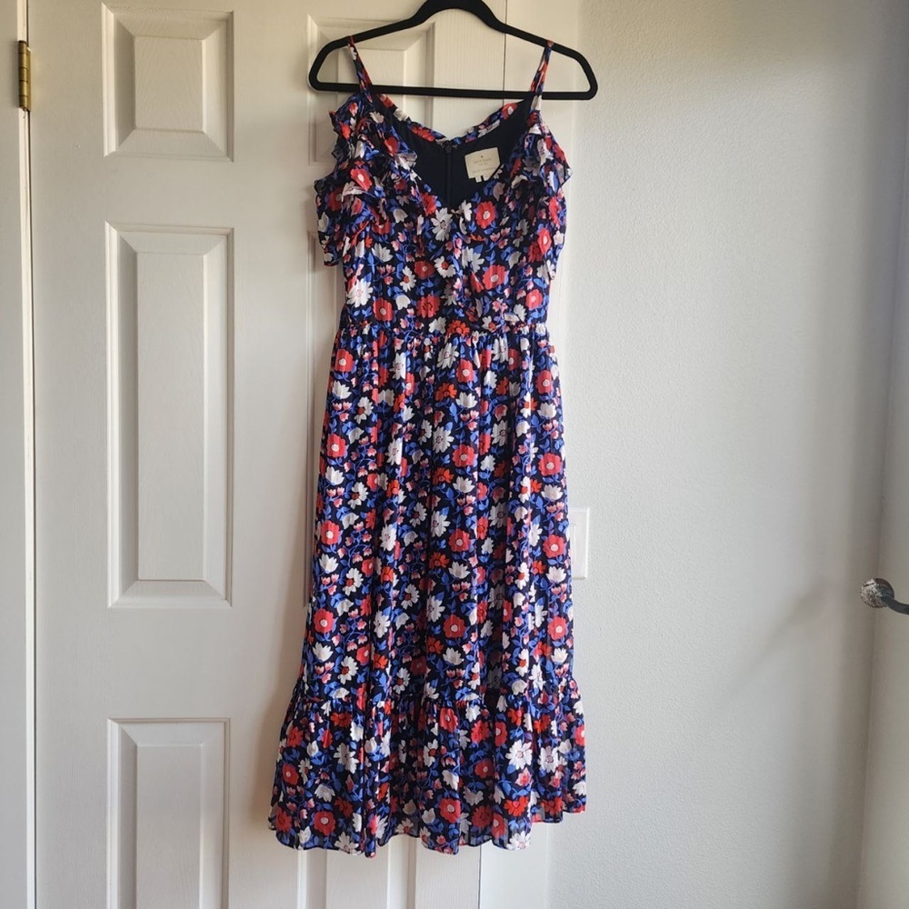 NEW Kate spade silk floral midi dress size 8 - Picture 5 of 6